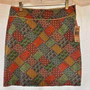 VINEYARD VINES Nautical Patchwork A-Line Mini Skirt Fish Sail Boat Print 2